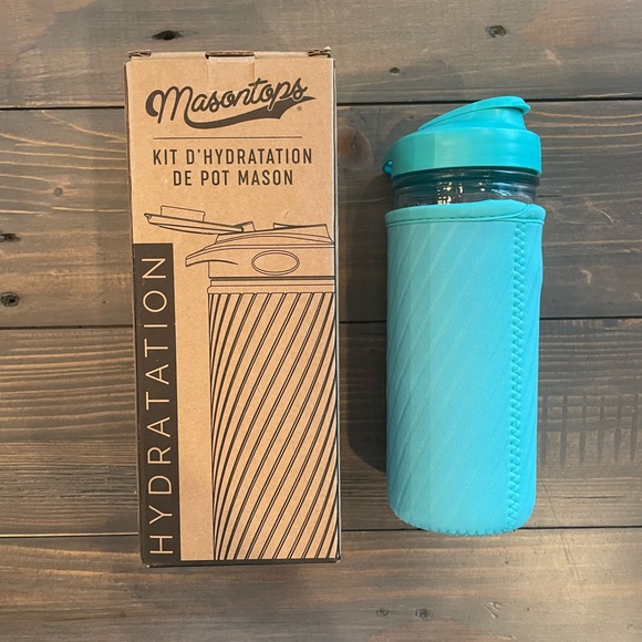 NWT. Mason Top Hydration Kit. Reusable water bottle or thermos. - Picture 7 of 8